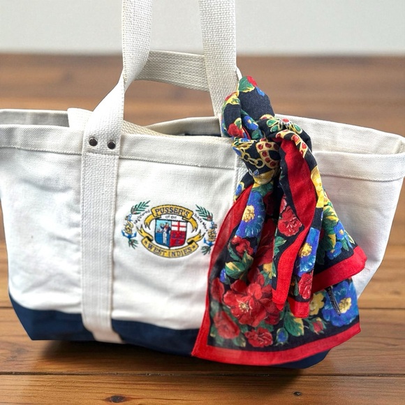 Pusser’s West Indies‎ Vintage Original Boat &Tote Crew Bag canvas & Sail - Picture 5 of 15